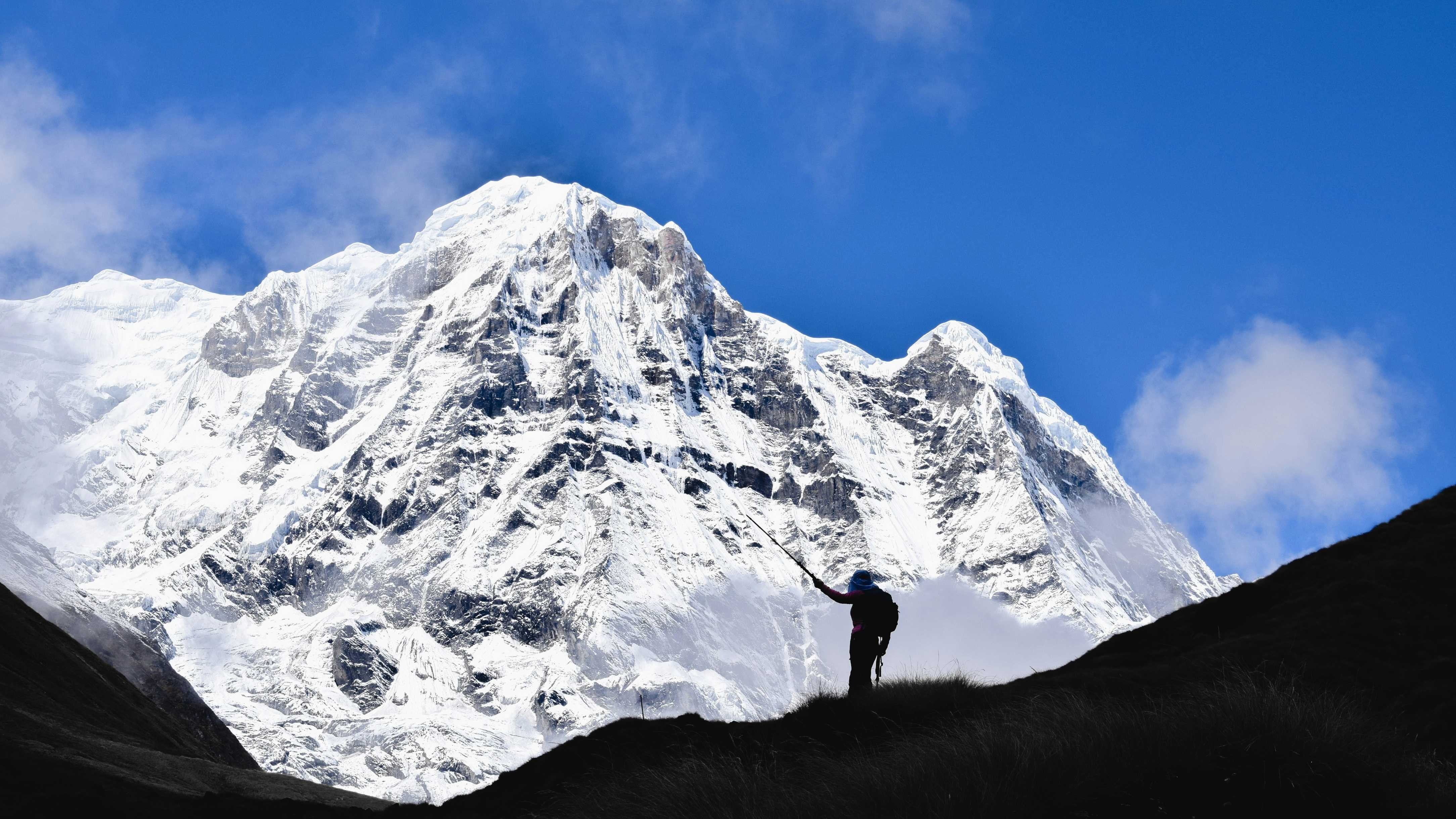 Satellite Phone on Everest
